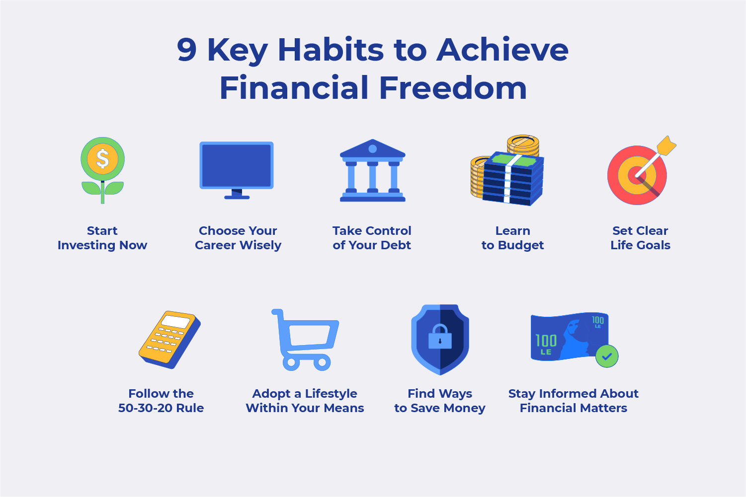 9 key habits to achieve financial freedom