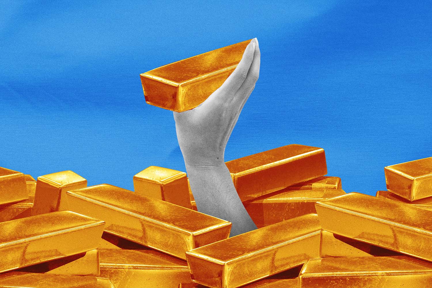 a hand holding gold in Investing in Gold: A Complete Guide for Beginners article