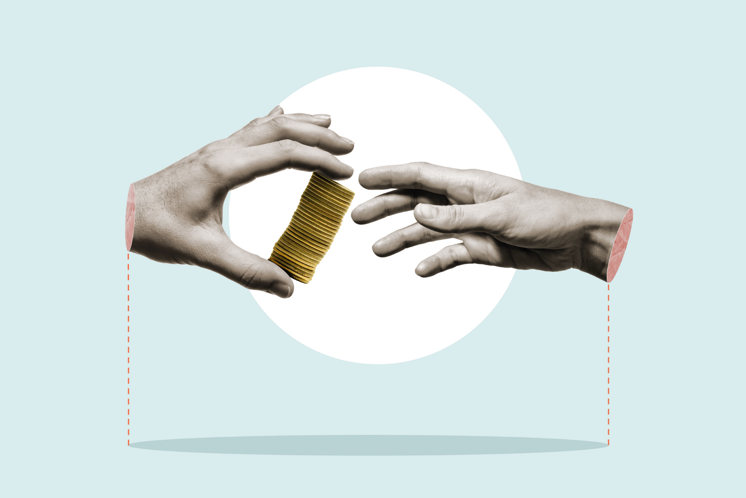 A hand holding gold coins from How to Obtain Initial Capital for Investment article