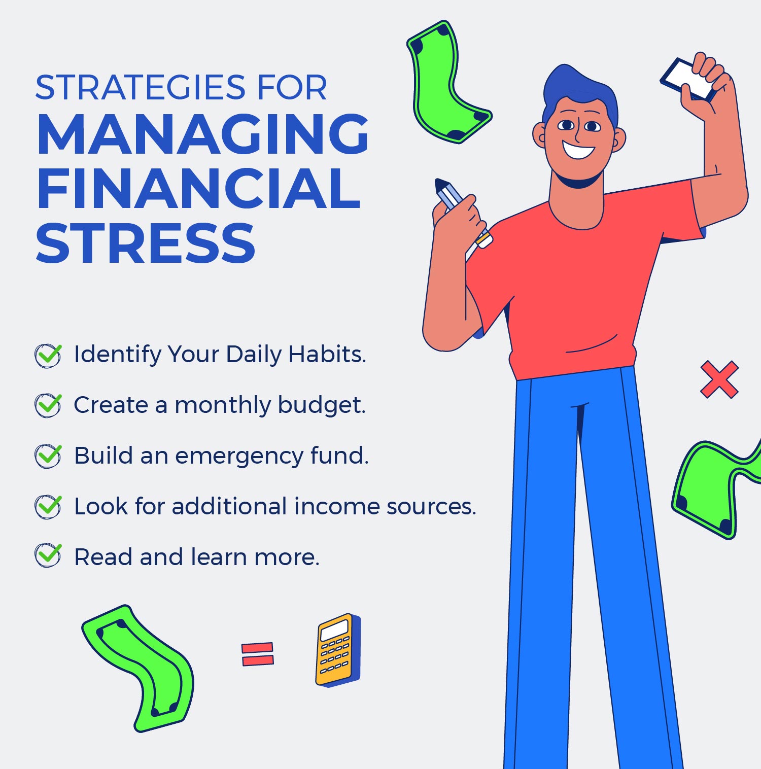 5 strategies to manage financial stress from How Does Money Affect Your Mental Health article