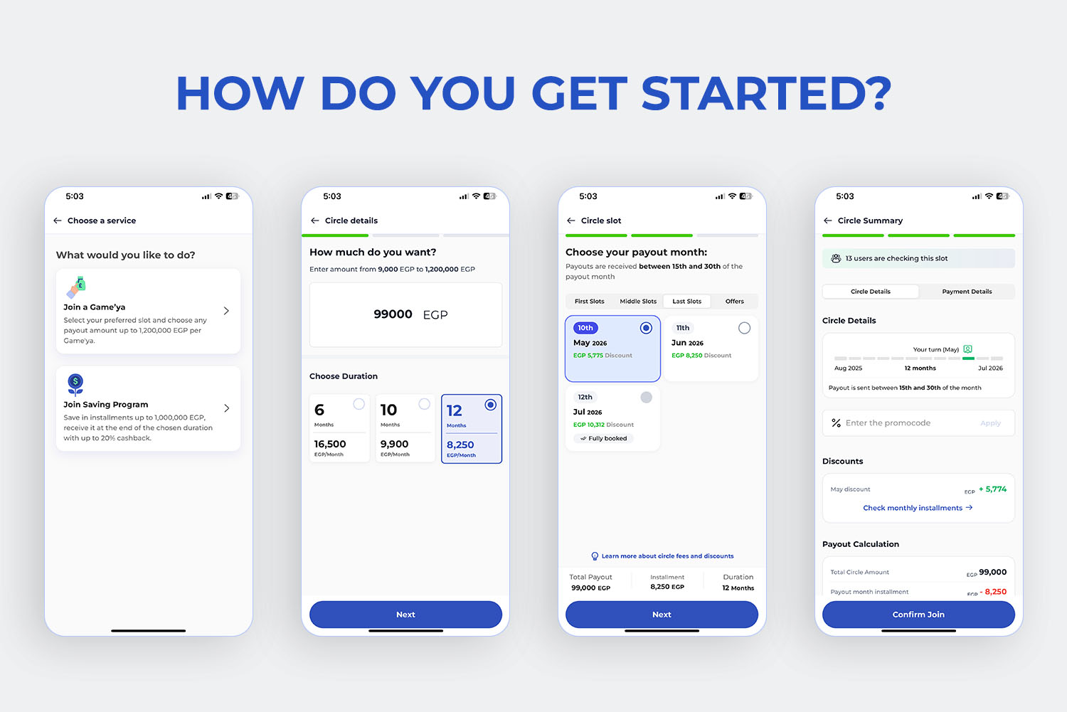 Money Fellows app interface shows how to join a money circle easily from your phone, from the “Why Trust Money Fellows Circles” article